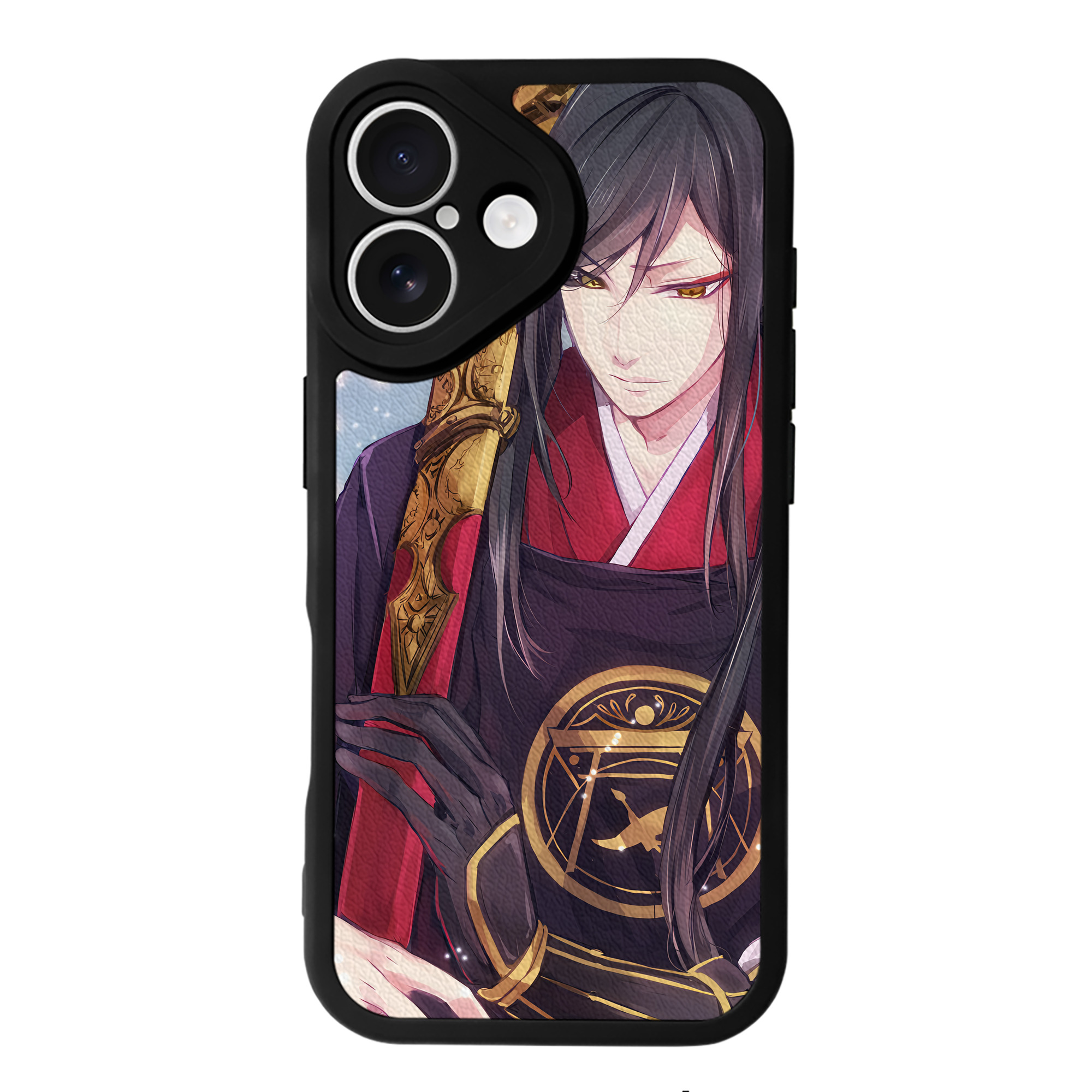 （画像用） 刀剣乱舞 Touken Ranbu 【iPhone 16シリーズ対応】シリコンスマホケース（レザー調） 材質：シリコン